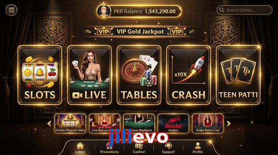 Main screen of Jilievo casino page for PK players