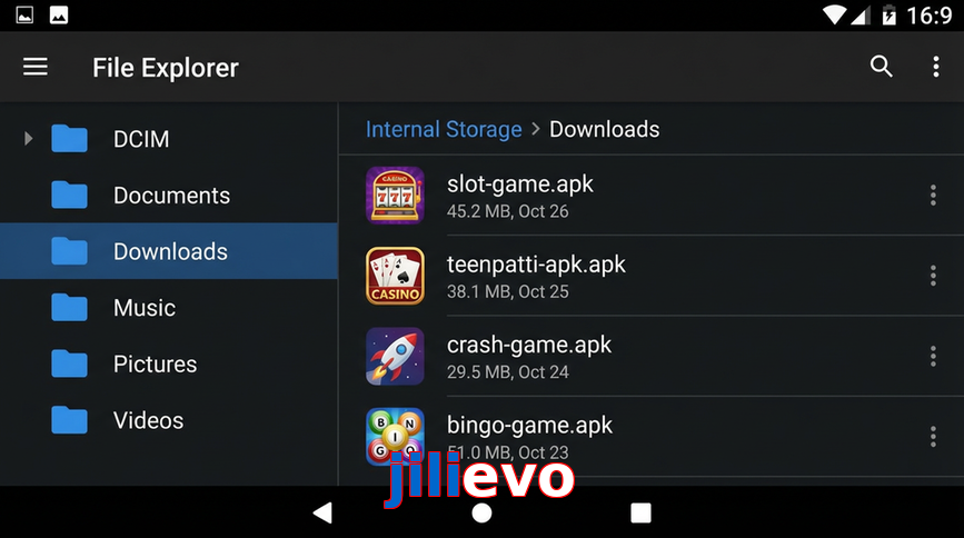 Main screen of Jilievo gameapk page for PK players